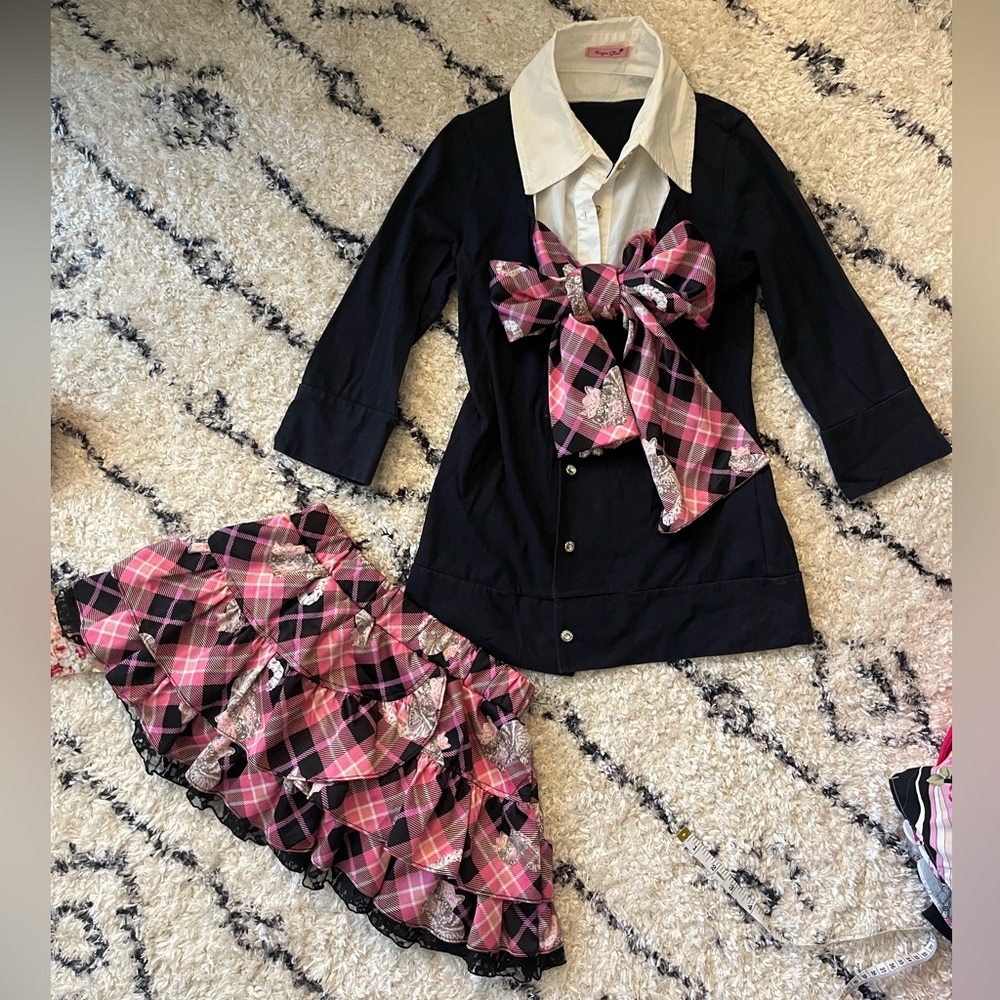 MA*RS SugarGloss GYARU KITTY PRINT SEIFUKU SET